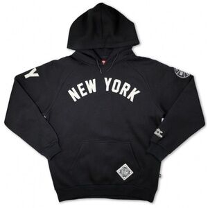 New York Black Yankees Negro League Black Hoodie Size L Heritage 1932 Excellent